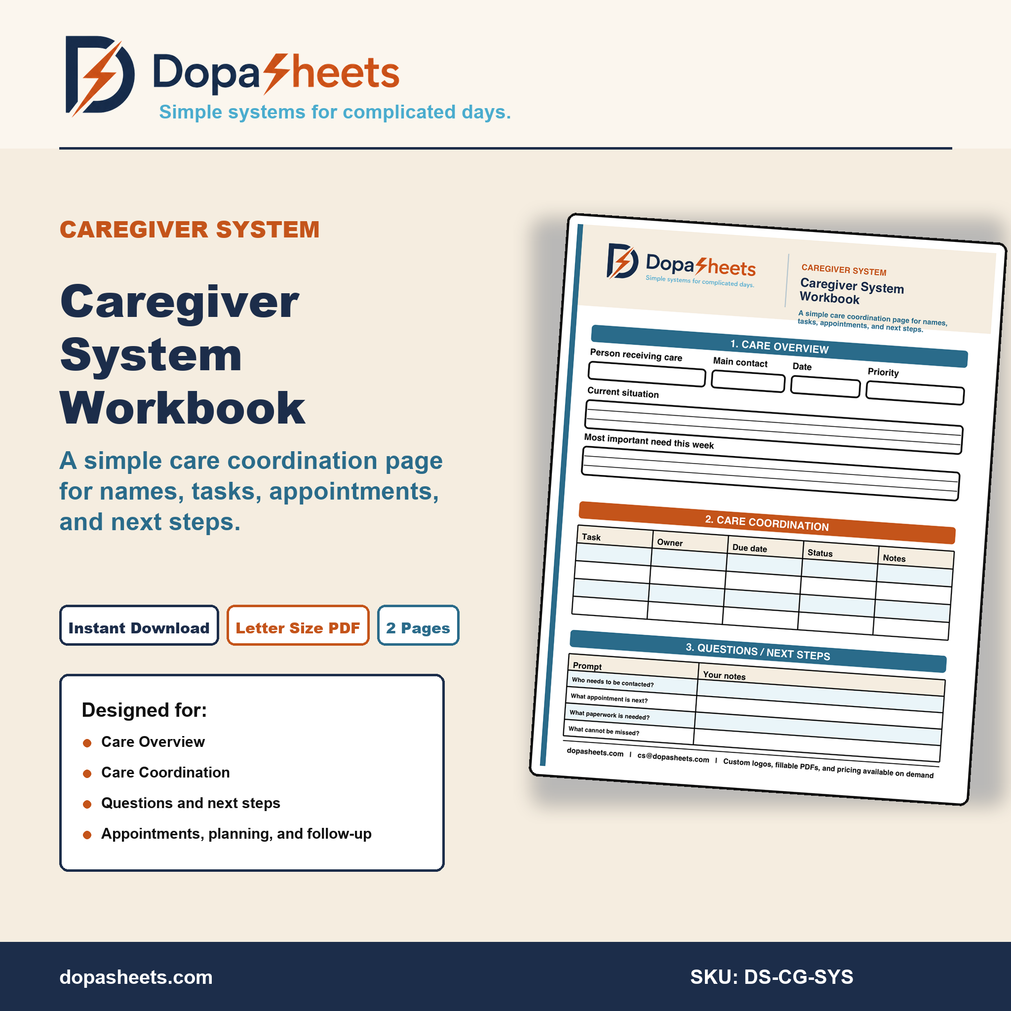 Caregiver System Workbook