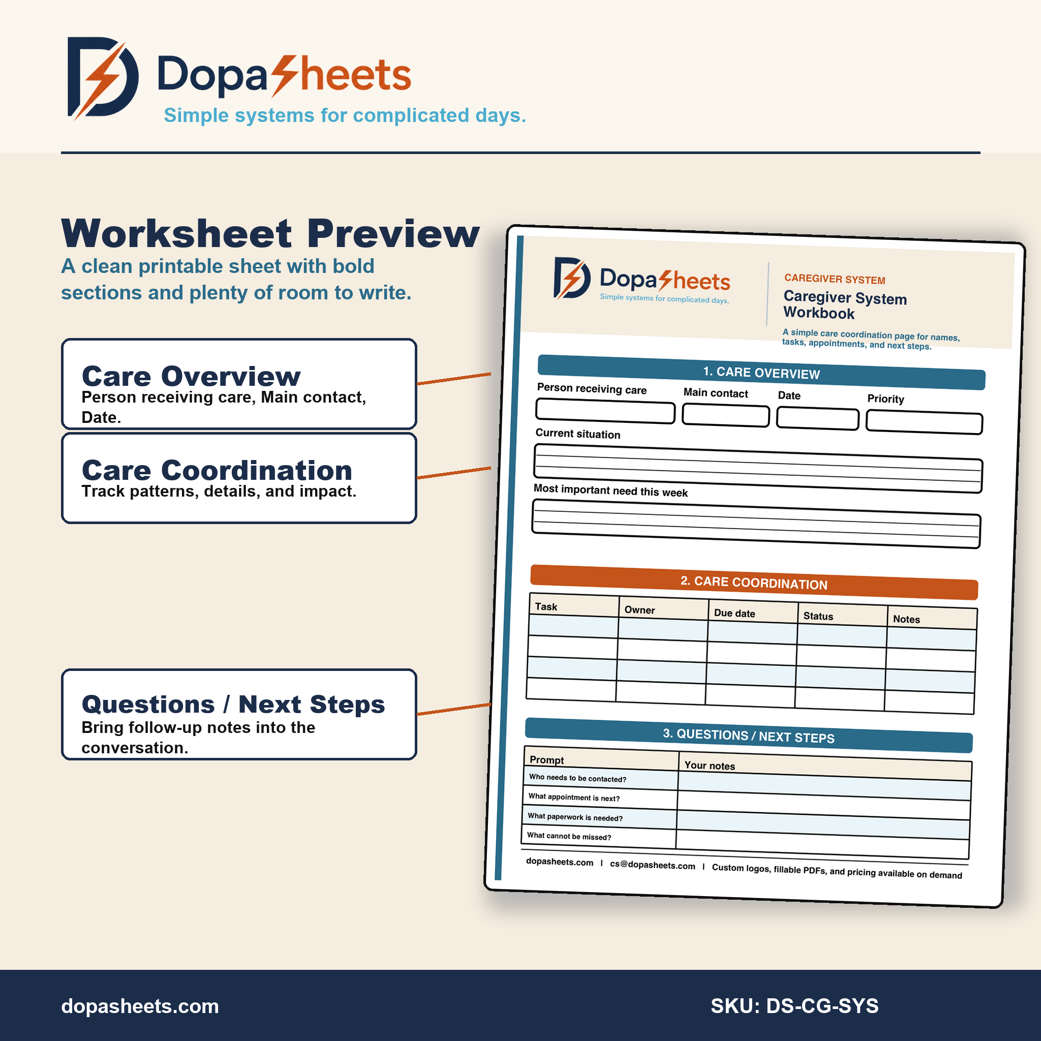 Caregiver System Workbook