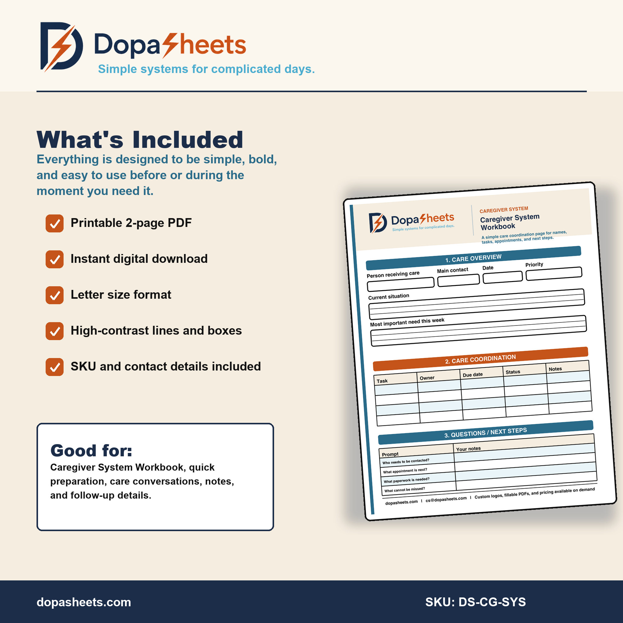 Caregiver System Workbook