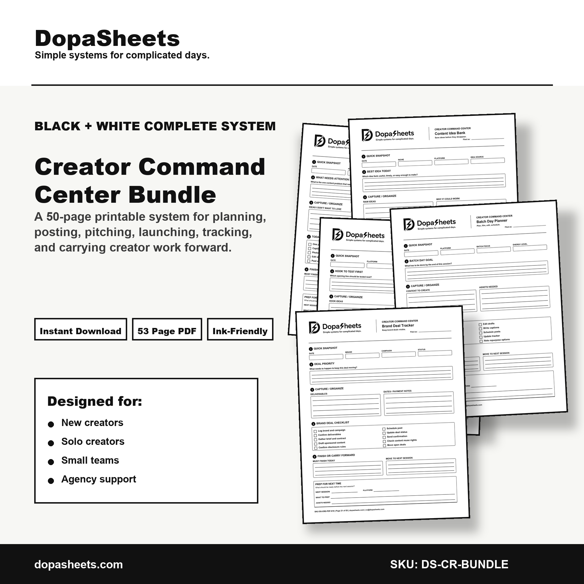 Creator Command Center — Complete Bundle
