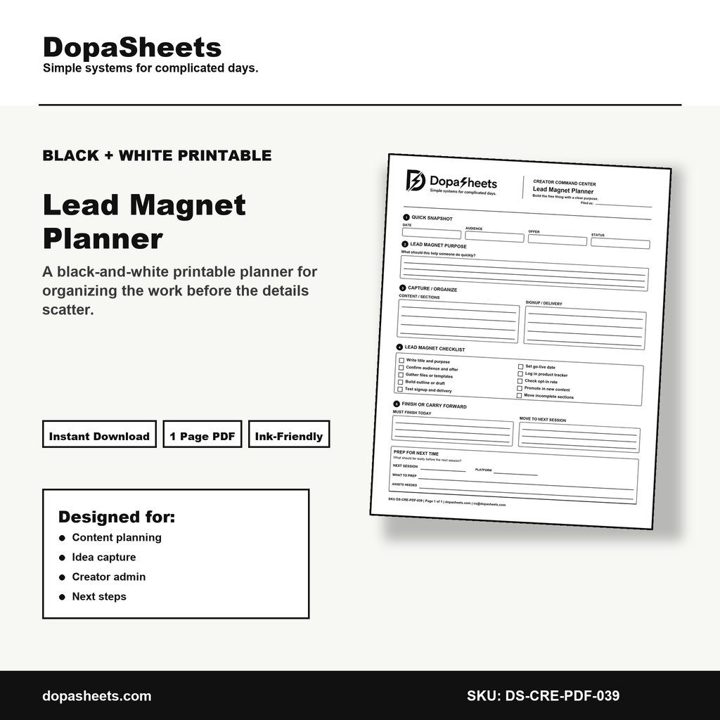 Printable Comment Reply Planner — Creator Comment & Engagement Batch Sheet