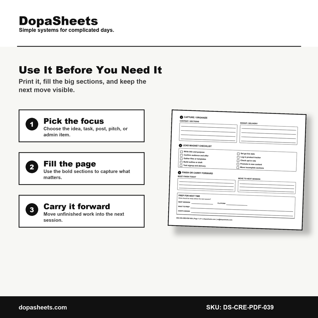 Printable Comment Reply Planner — Creator Comment & Engagement Batch Sheet