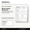 Printable Niche Clarity Workbook — Content Niche & Audience Clarity Sheet for Creators