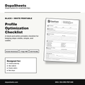 Printable Profile Optimization Checklist — Social Media Profile Audit & Improvement Sheet