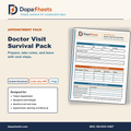 Caregiver Doctor Visit Prep Sheet — Printable Appointment Planner for Caregivers