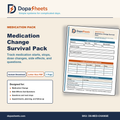 Printable Medication Change Tracker — Dose Adjustment, Side Effects & Follow-Up Log