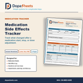 Printable Medication Side Effects Tracker — Reaction Log & Provider Follow-Up Sheet