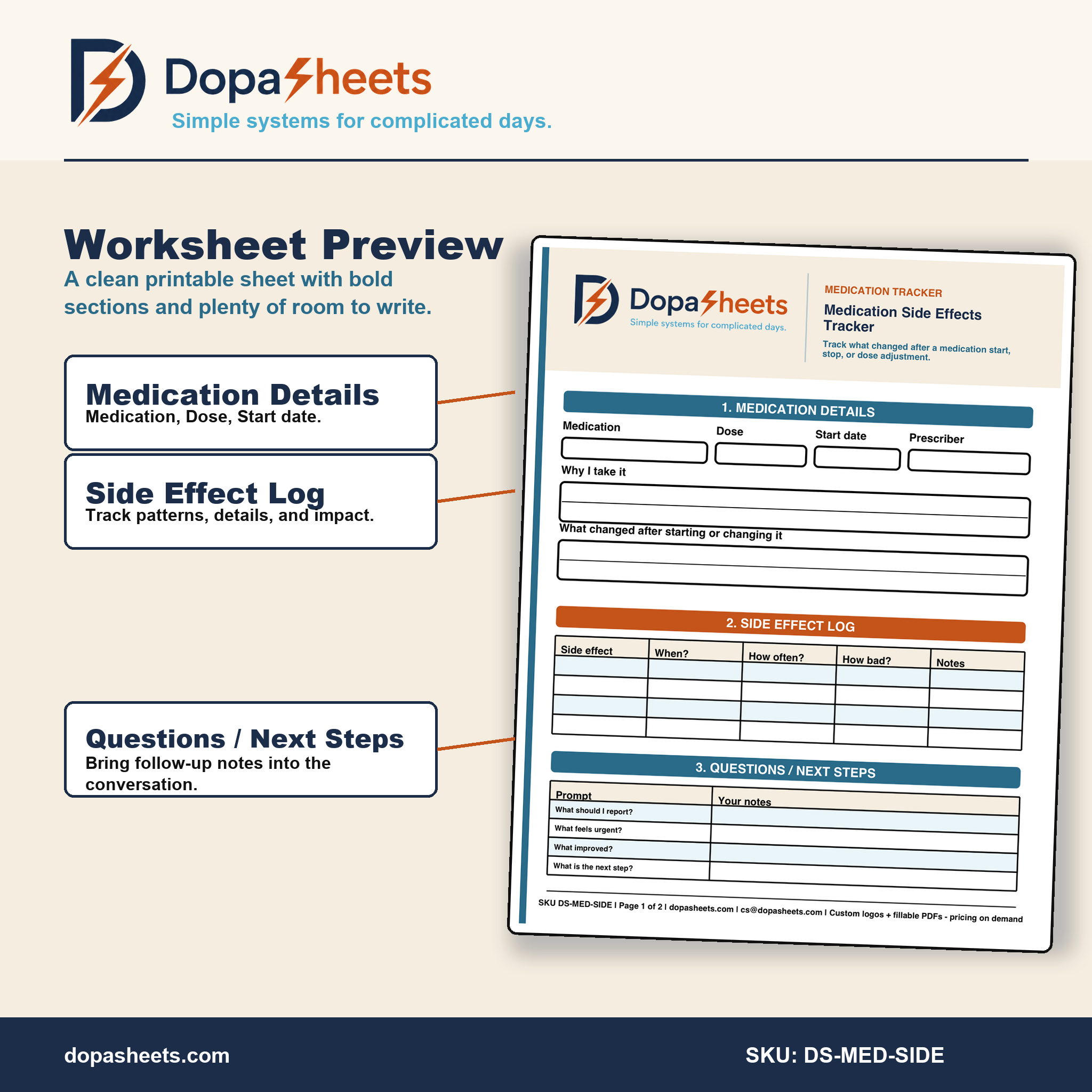 Medication Side Effects Tracker