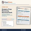 Printable Surgery Prep & Recovery Worksheet — Pre-Op Checklist & Post-Op Planner
