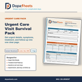 Printable Urgent Care Visit Sheet — Symptoms, Treatment Notes & Discharge Planner